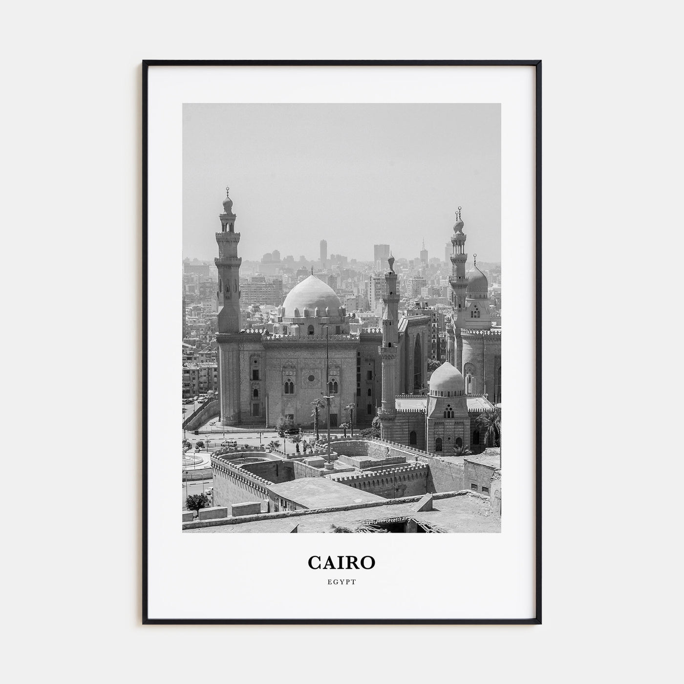Cairo Portrait B&W No 1 Poster