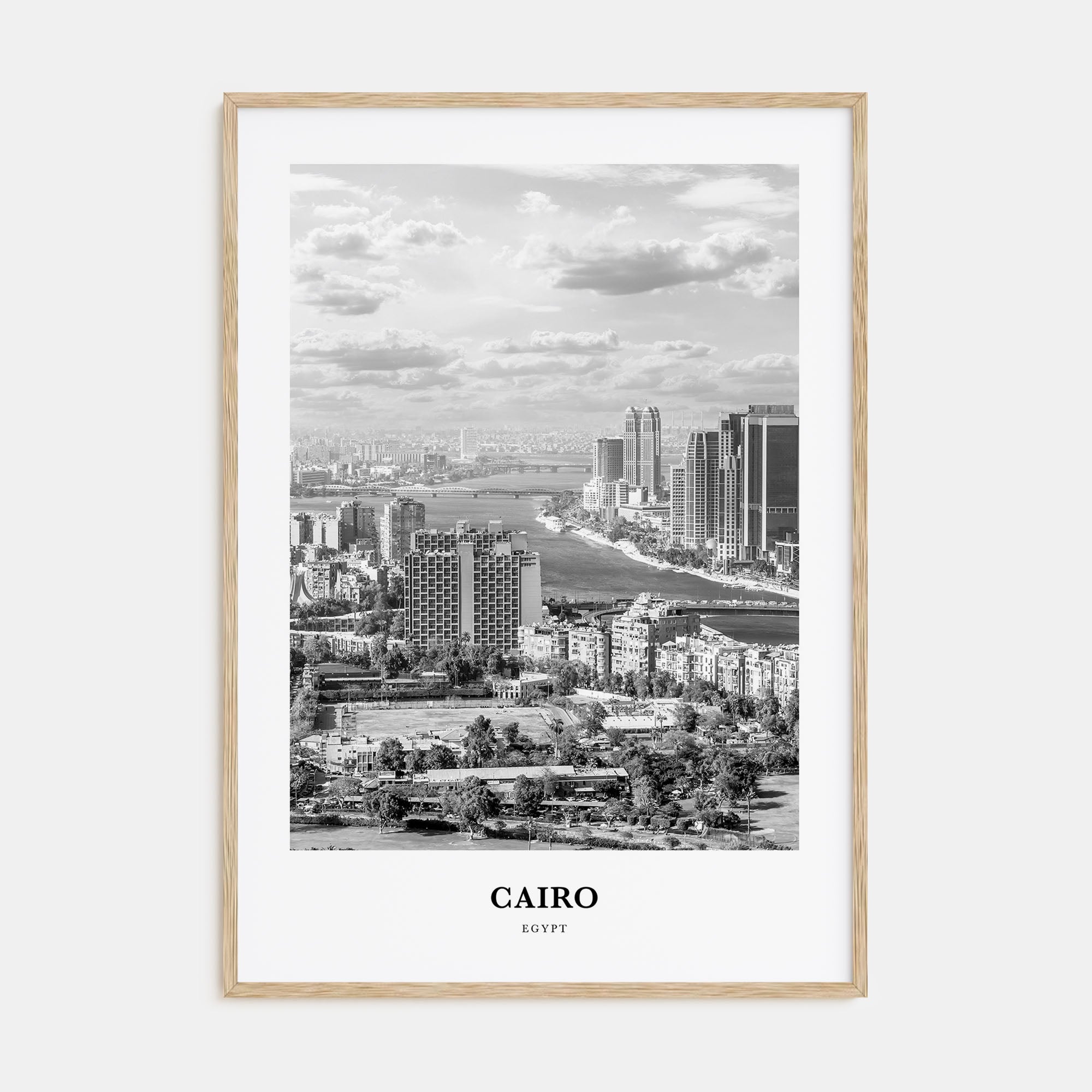 Cairo Portrait B&W No 2 Poster