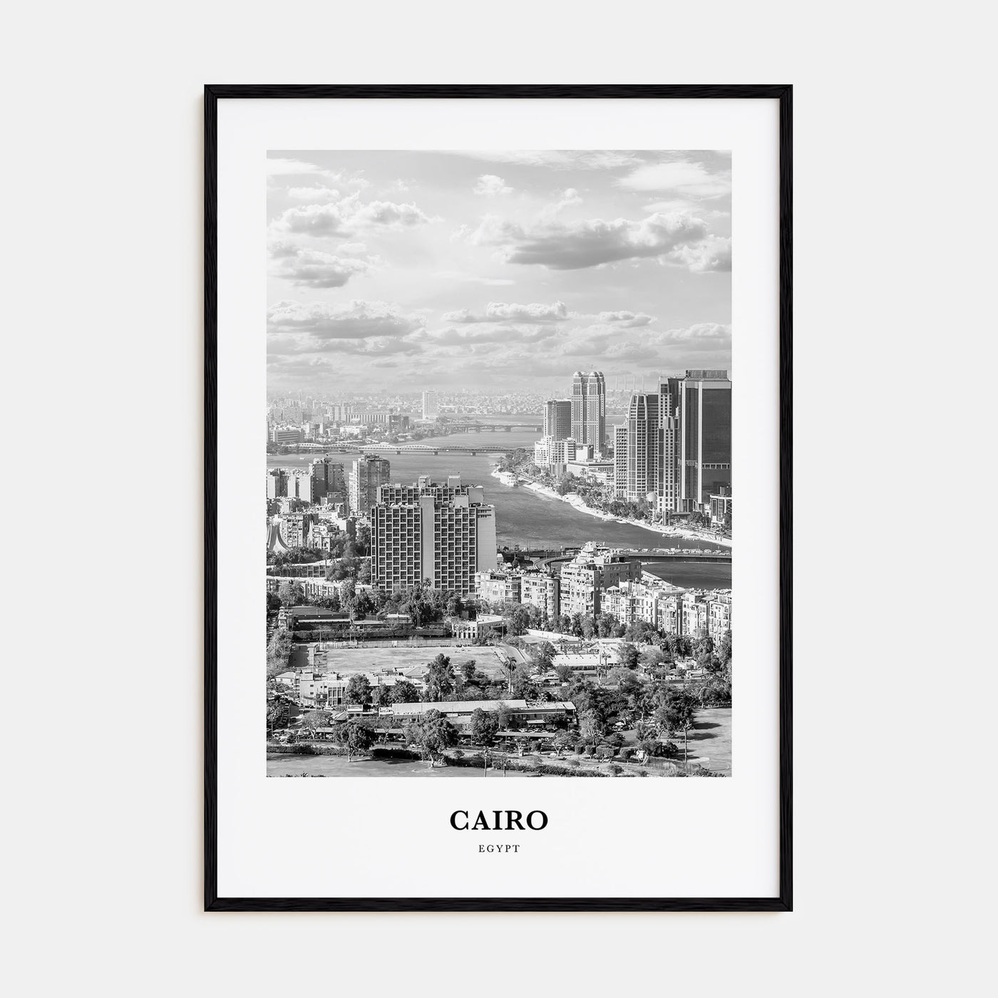 Cairo Portrait B&W No 2 Poster