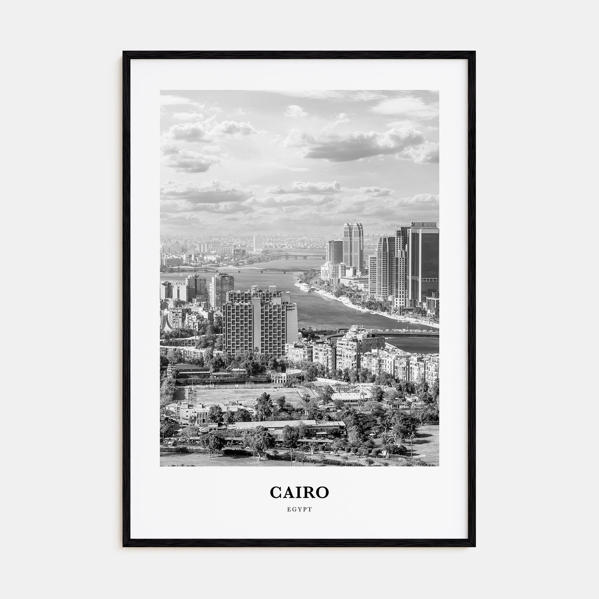 Cairo Portrait B&W No 2 Poster