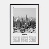 Cairo Travel B&W No 2 Poster