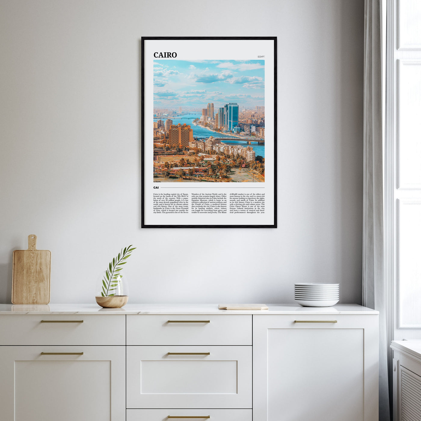 Cairo Travel Color Poster