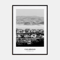 Calabasas Portrait B&W Poster