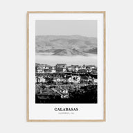 Calabasas Portrait B&W Poster