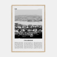 Calabasas Travel B&W Poster