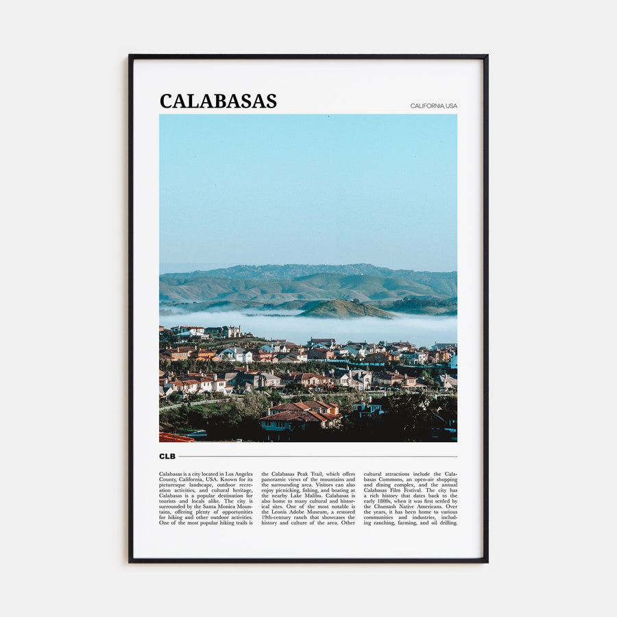 Calabasas Travel Color Poster