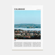 Calabasas Travel Color Poster