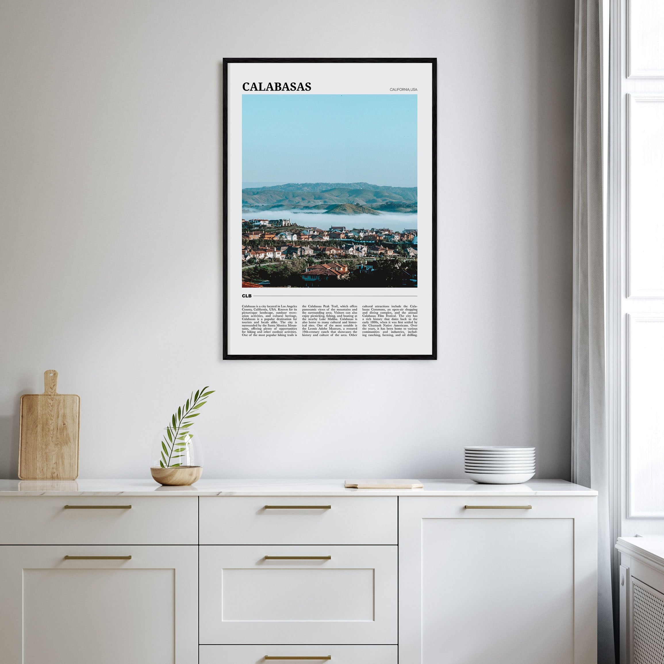 Calabasas Travel Color Poster