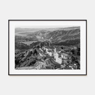 Calabria Landscape B&W Poster
