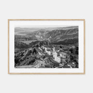 Calabria Landscape B&W Poster