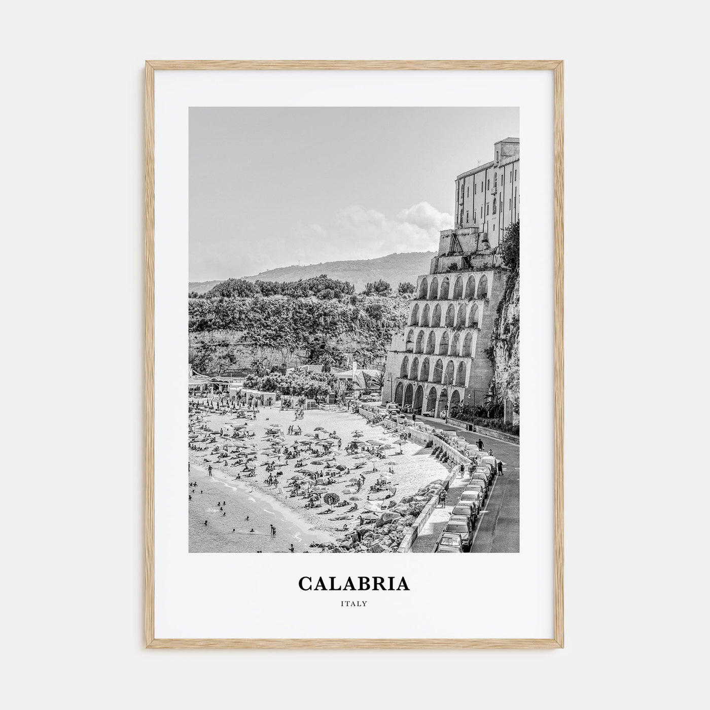 Calabria Portrait B&W Poster