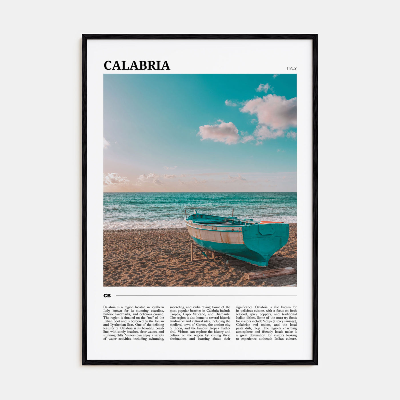 Calabria Travel Color No 1 Poster