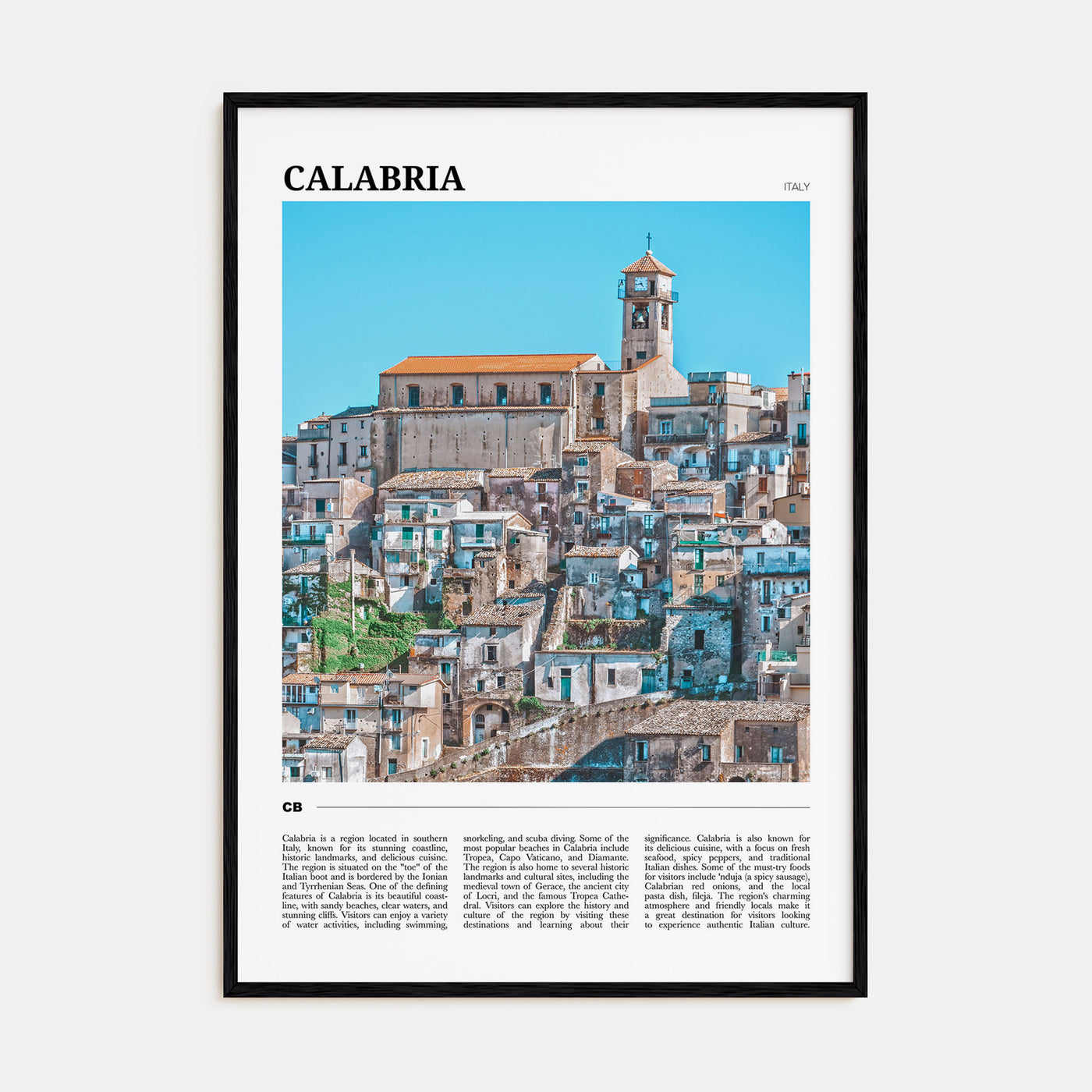 Calabria Travel Color No 2 Poster