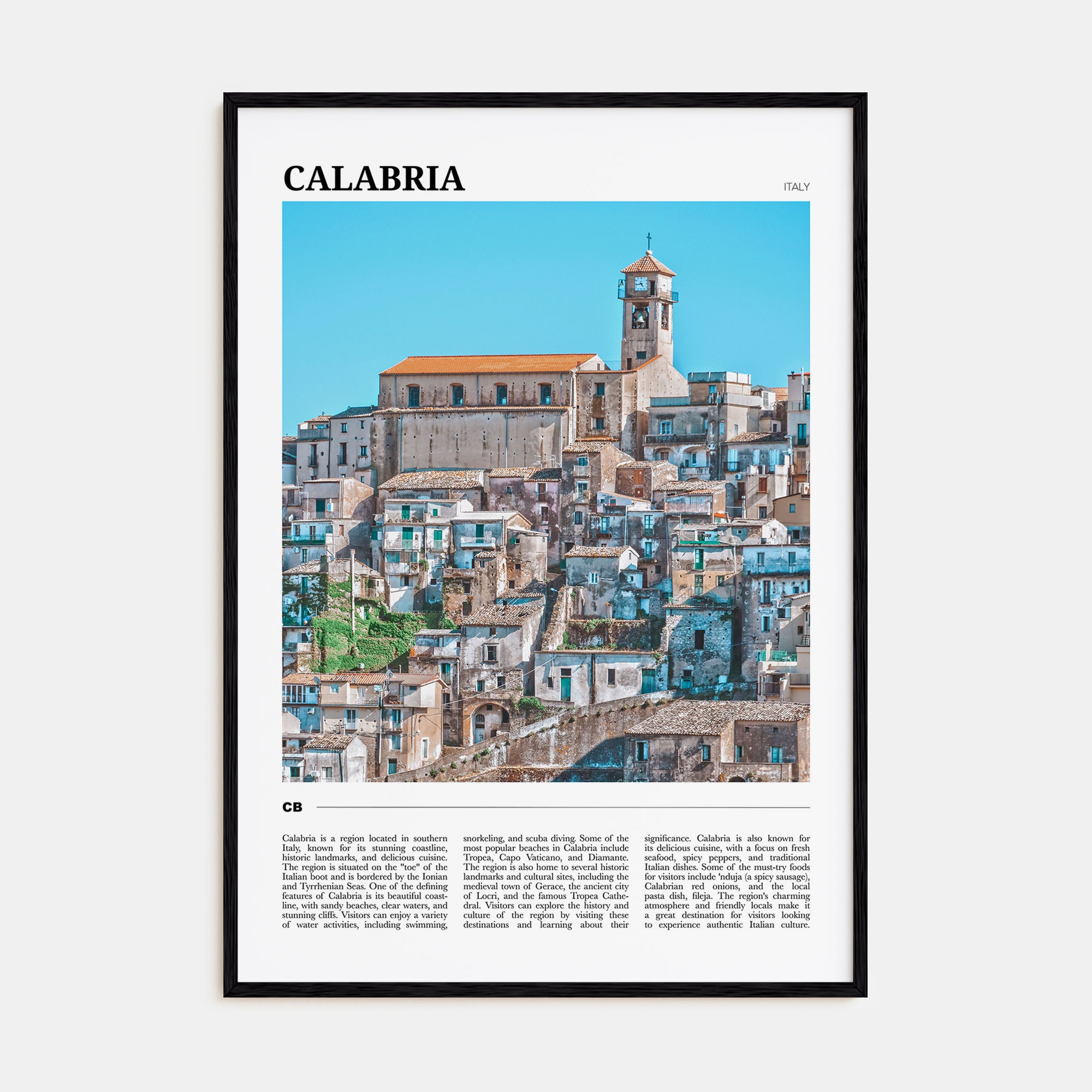 Calabria Travel Color No 2 Poster