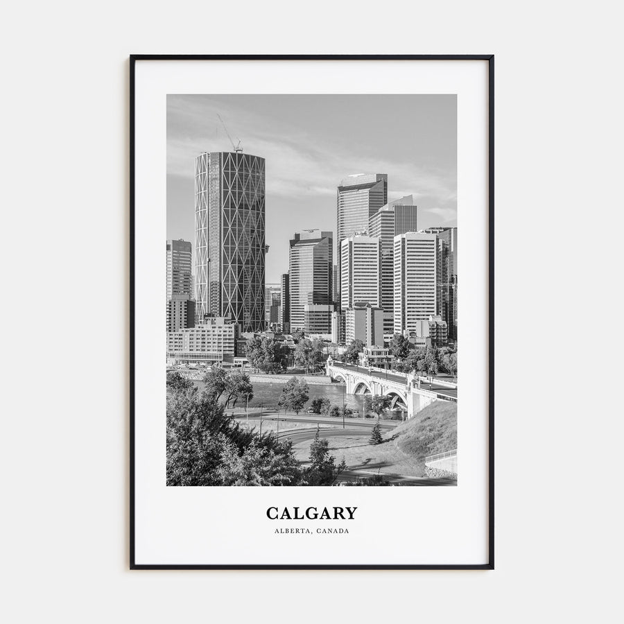 Calgary Portrait B&W No 1 Poster