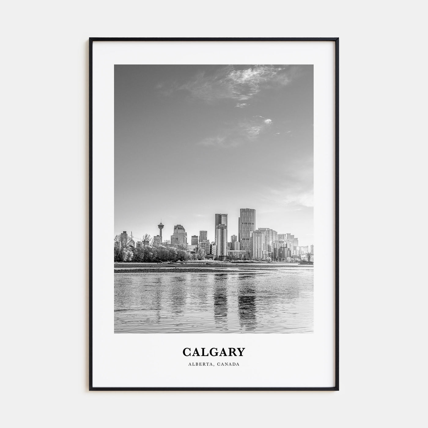 Calgary Portrait B&W No 2 Poster