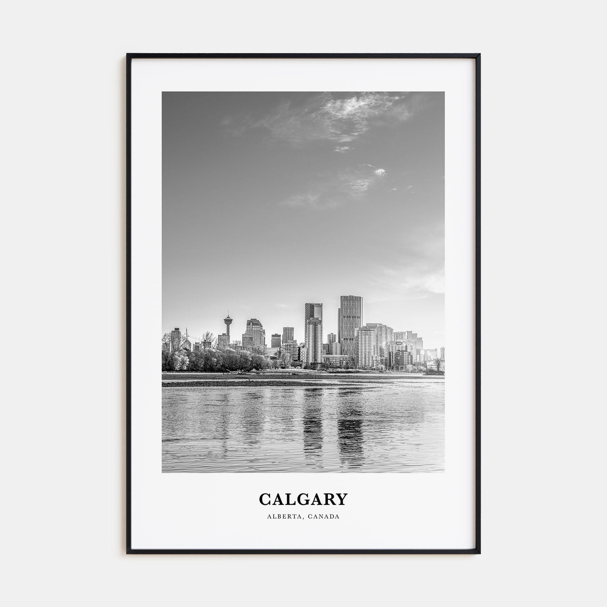 Calgary Portrait B&W No 2 Poster