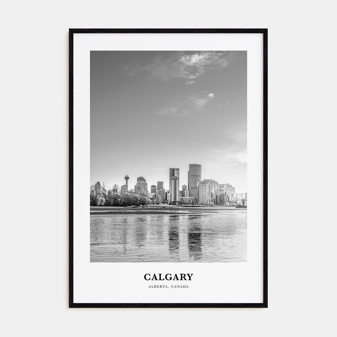 Calgary Portrait B&W No 2 Poster