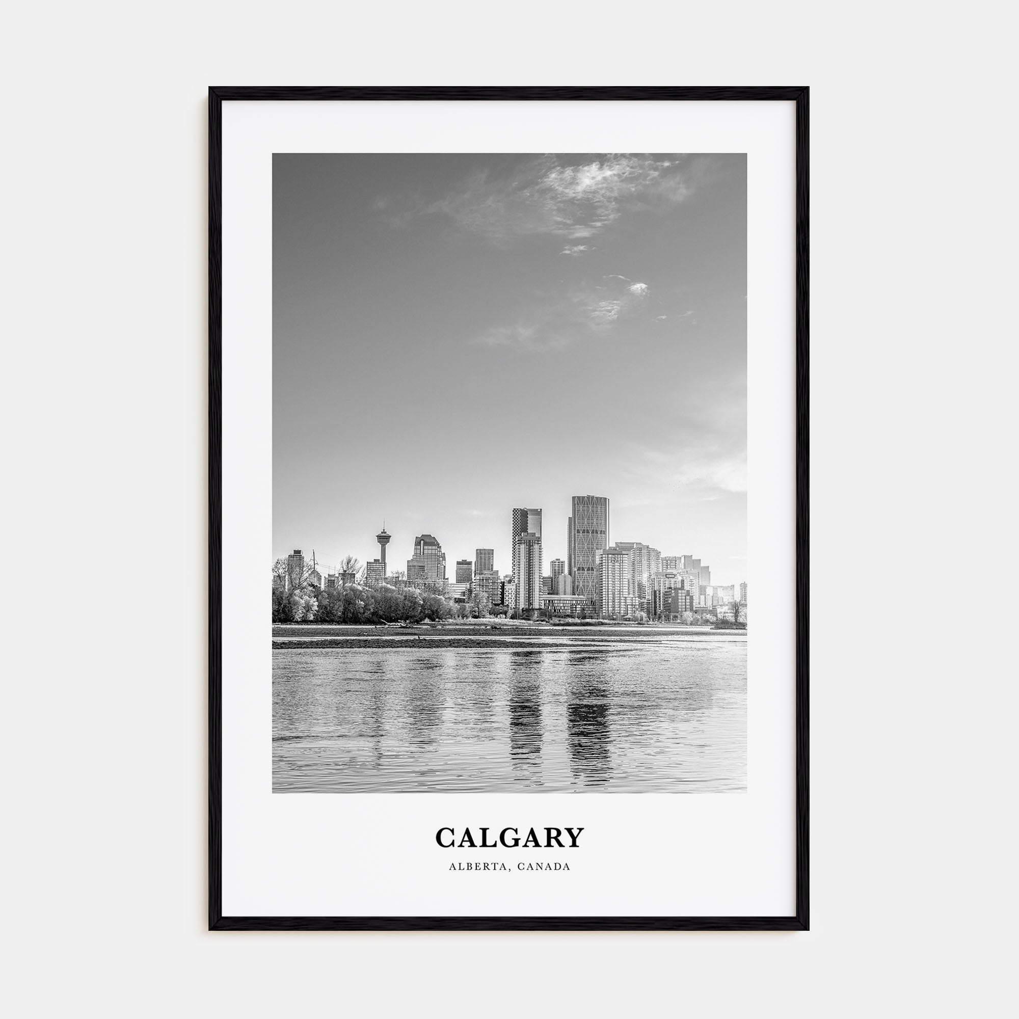 Calgary Portrait B&W No 2 Poster