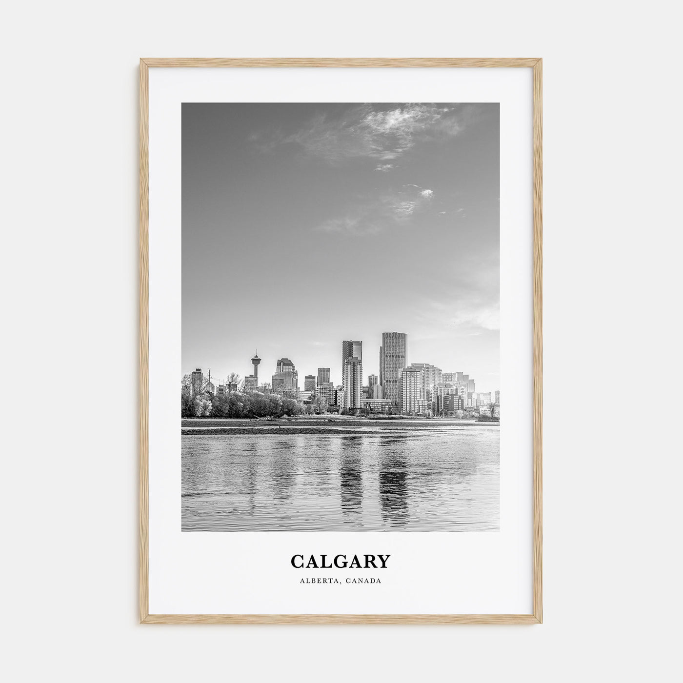Calgary Portrait B&W No 2 Poster