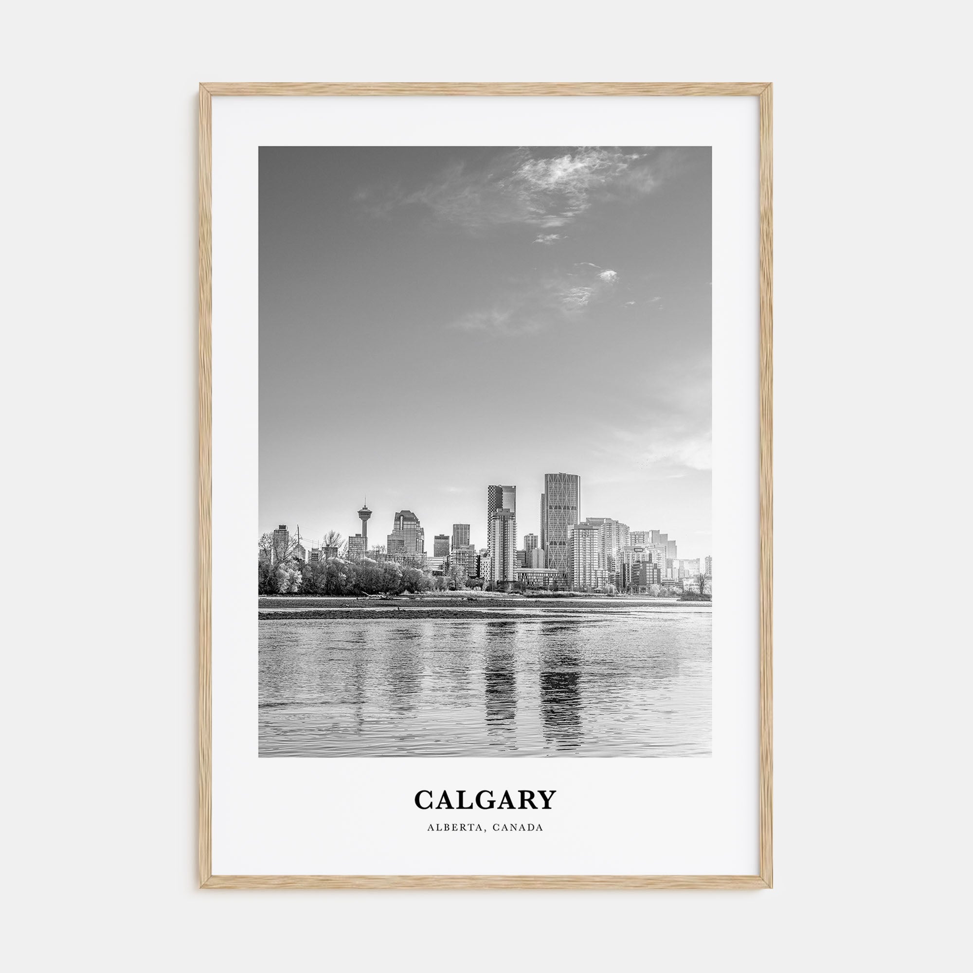 Calgary Portrait B&W No 2 Poster