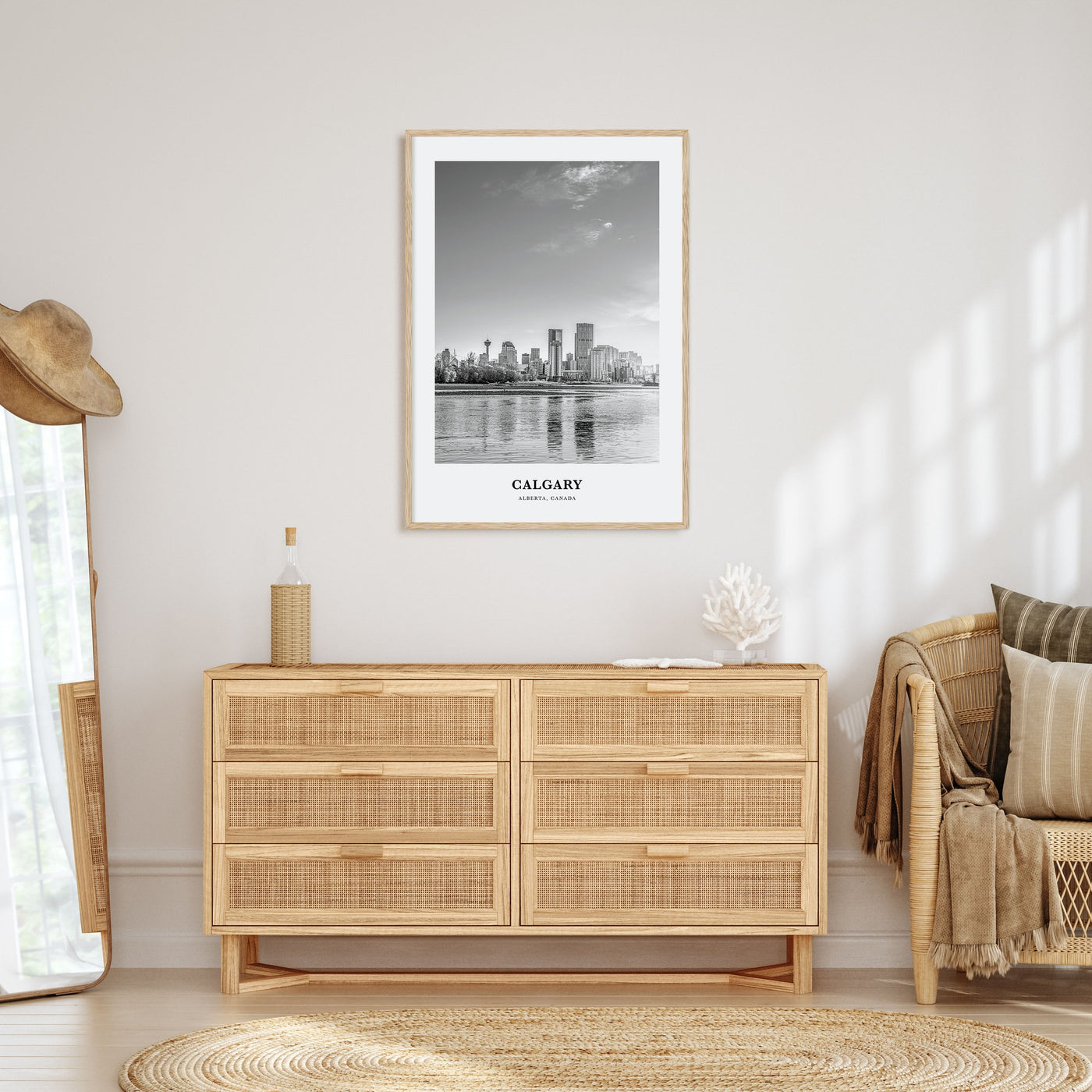 Calgary Portrait B&W No 2 Poster