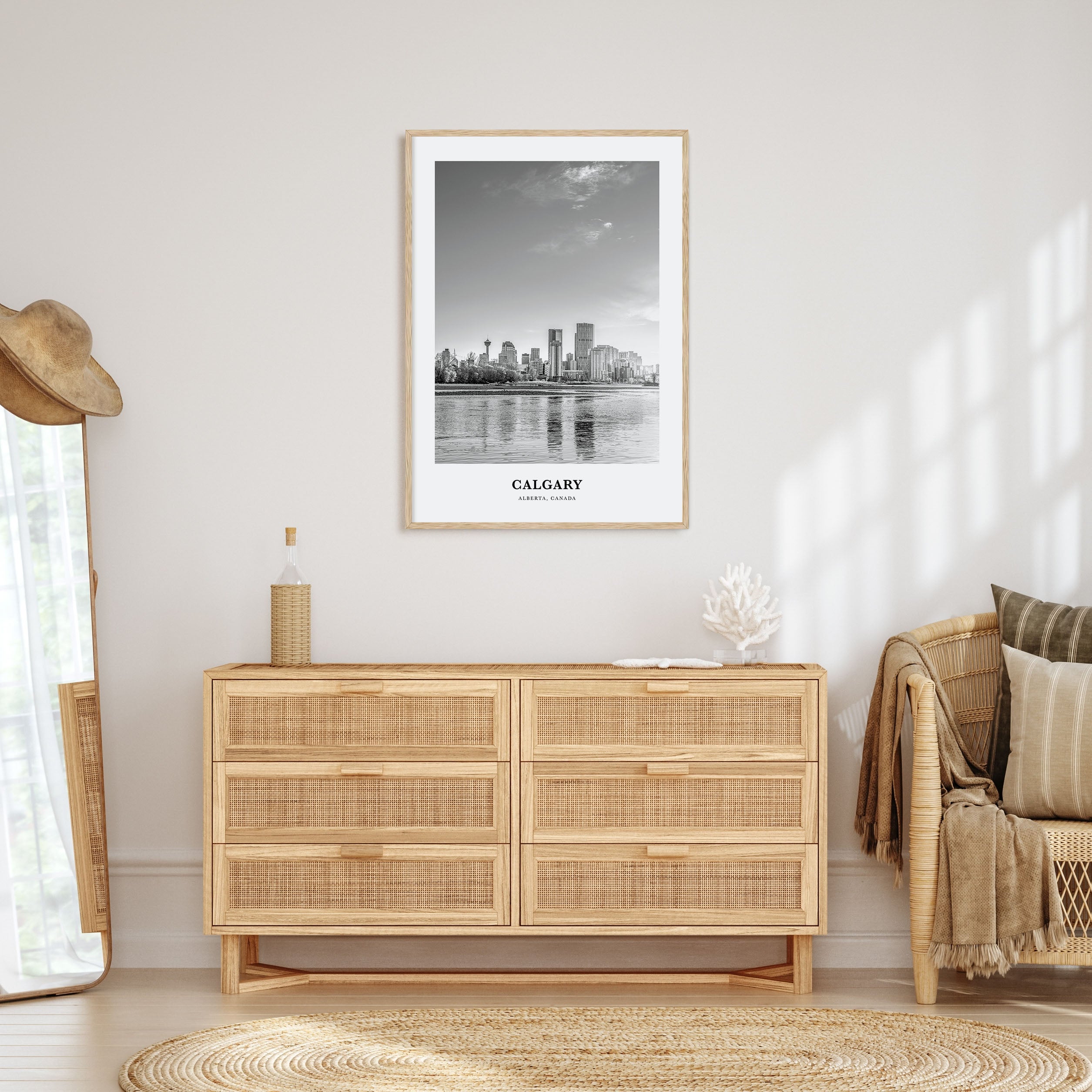 Calgary Portrait B&W No 2 Poster