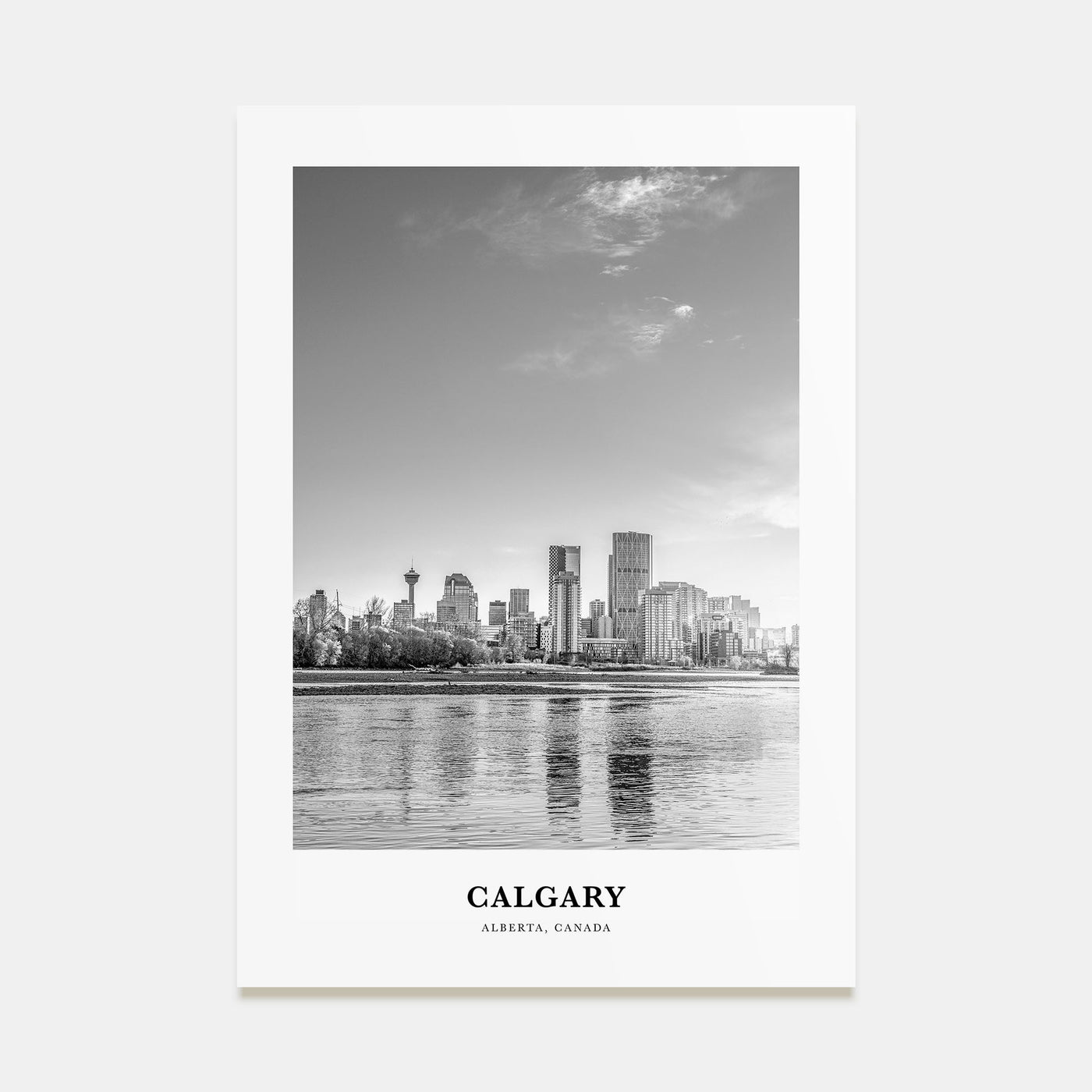 Calgary Portrait B&W No 2 Poster