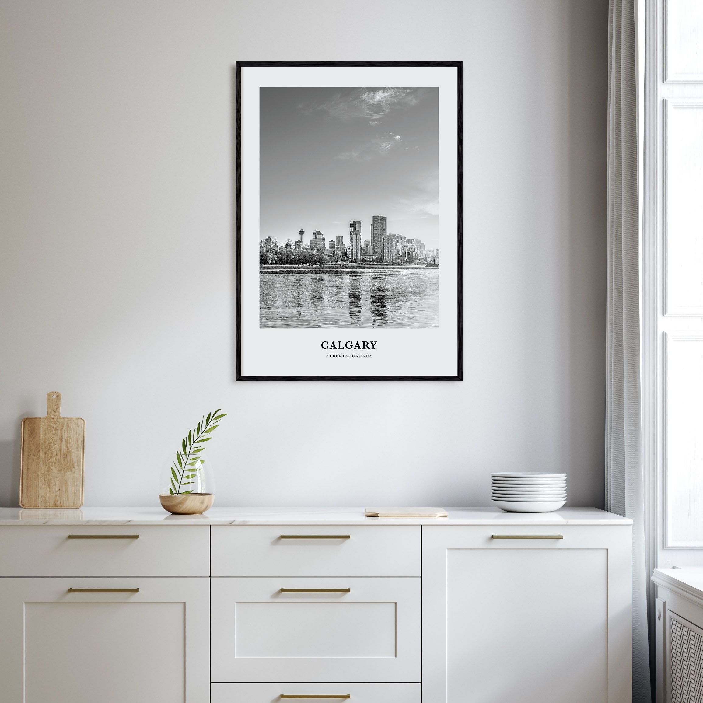 Calgary Portrait B&W No 2 Poster