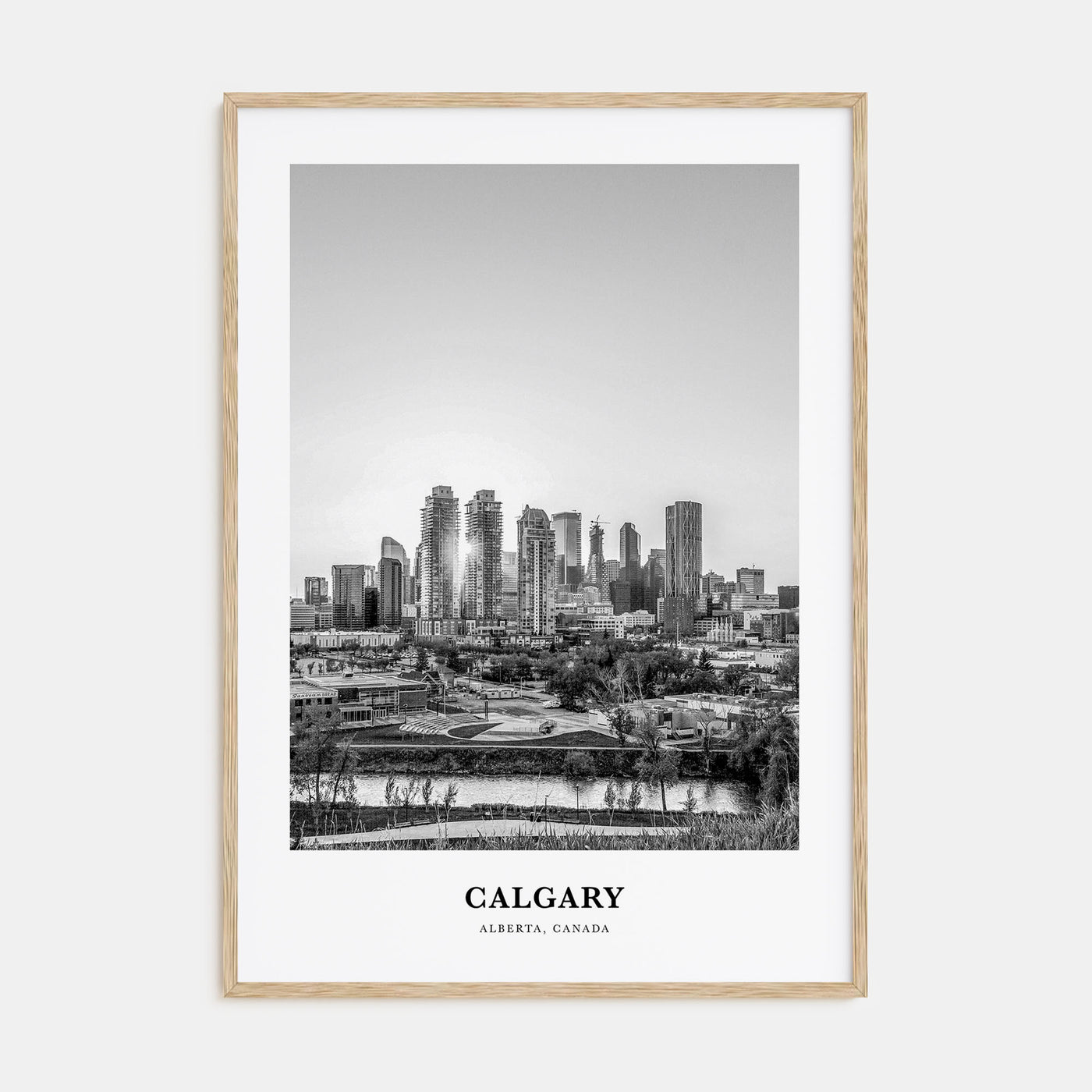Calgary Portrait B&W No 3 Poster