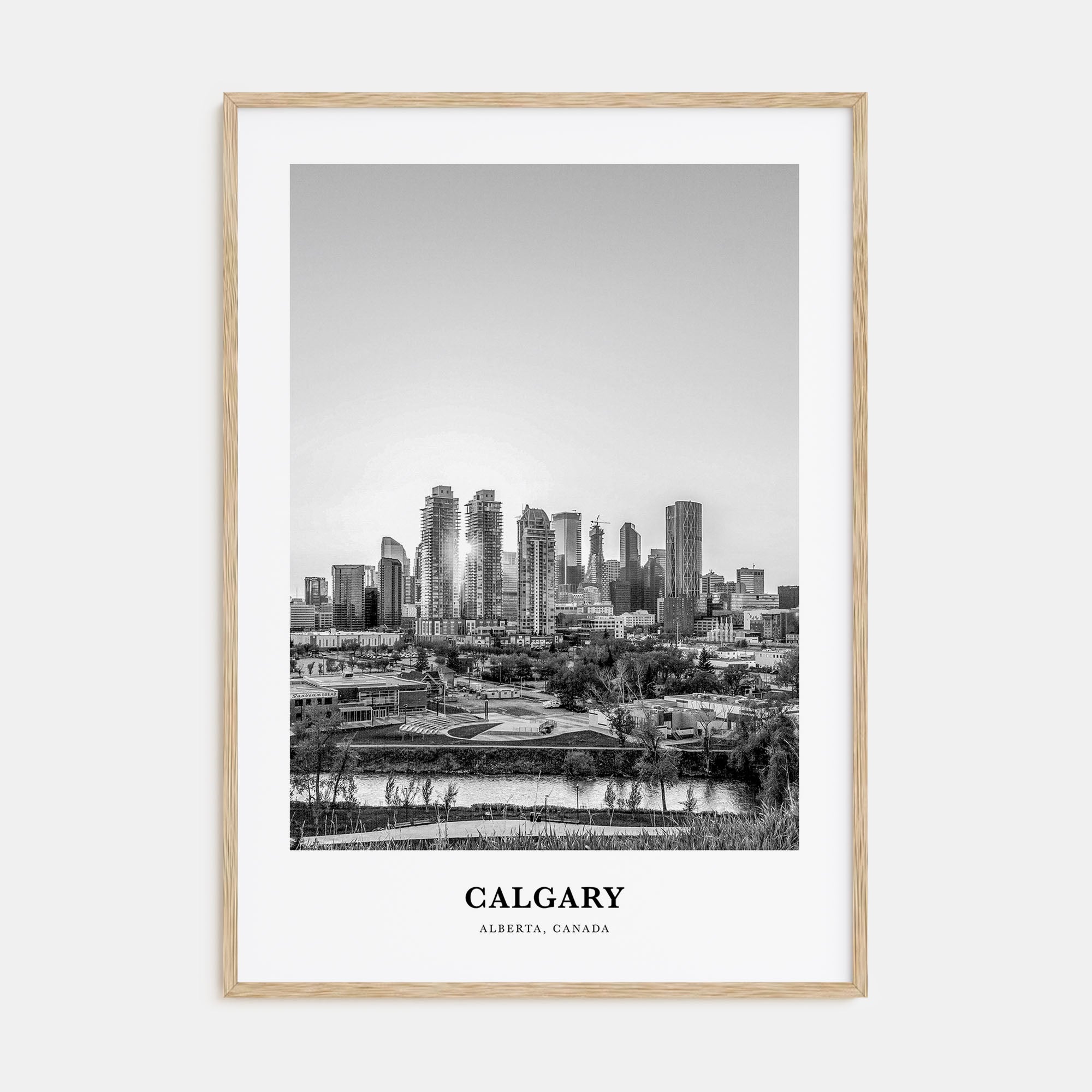 Calgary Portrait B&W No 3 Poster