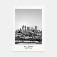Calgary Portrait B&W No 3 Poster