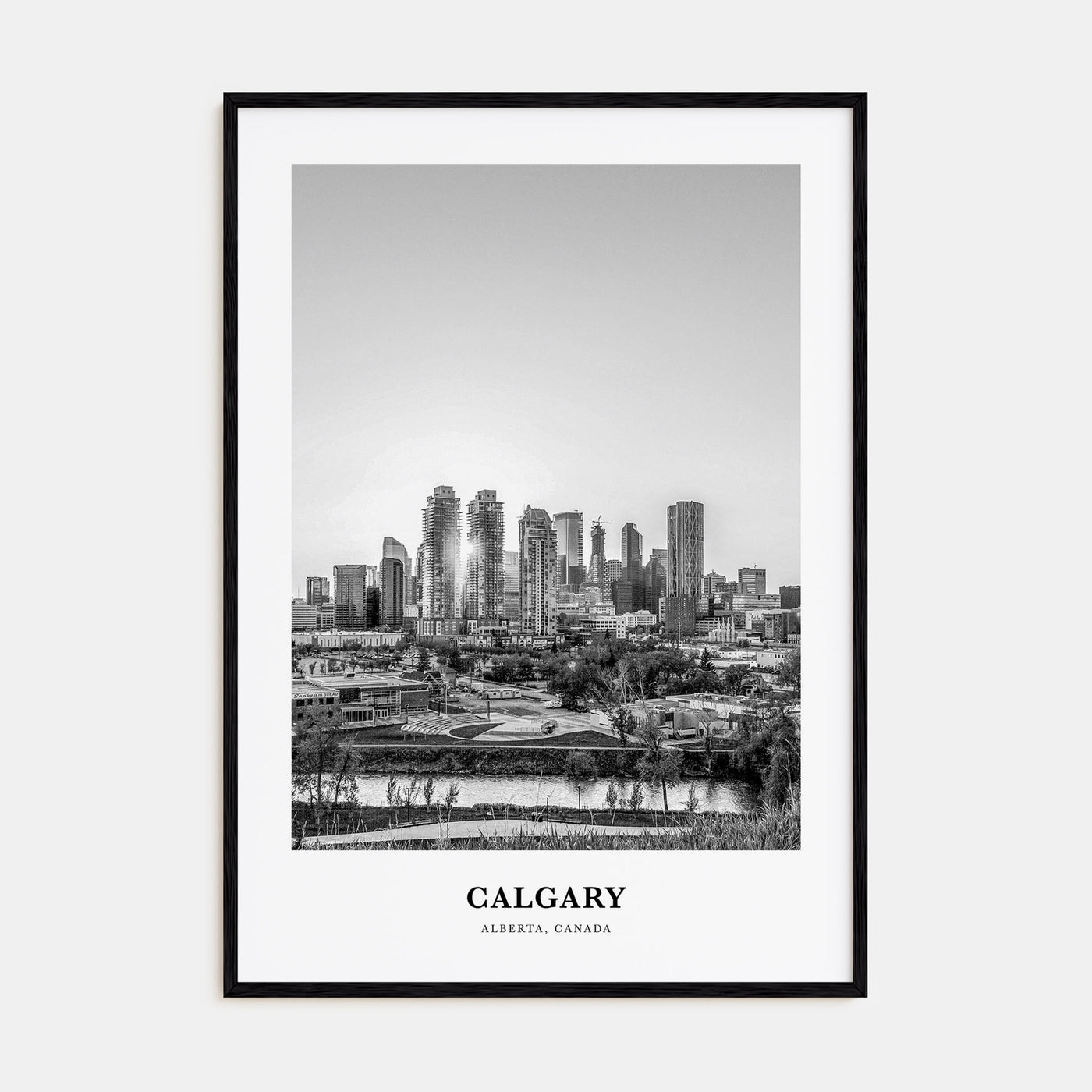 Calgary Portrait B&W No 3 Poster
