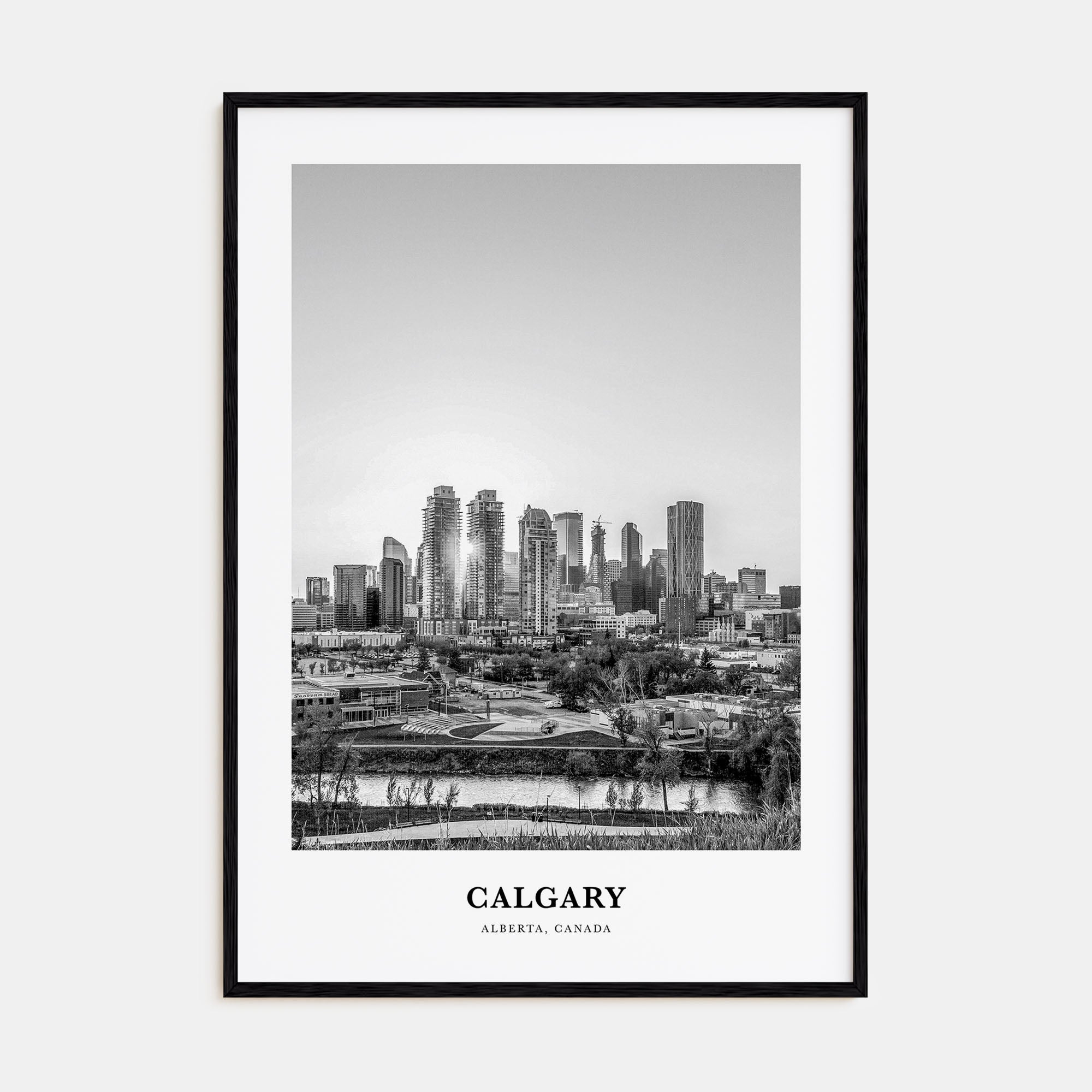 Calgary Portrait B&W No 3 Poster