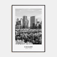 Calgary Portrait B&W No 4 Poster