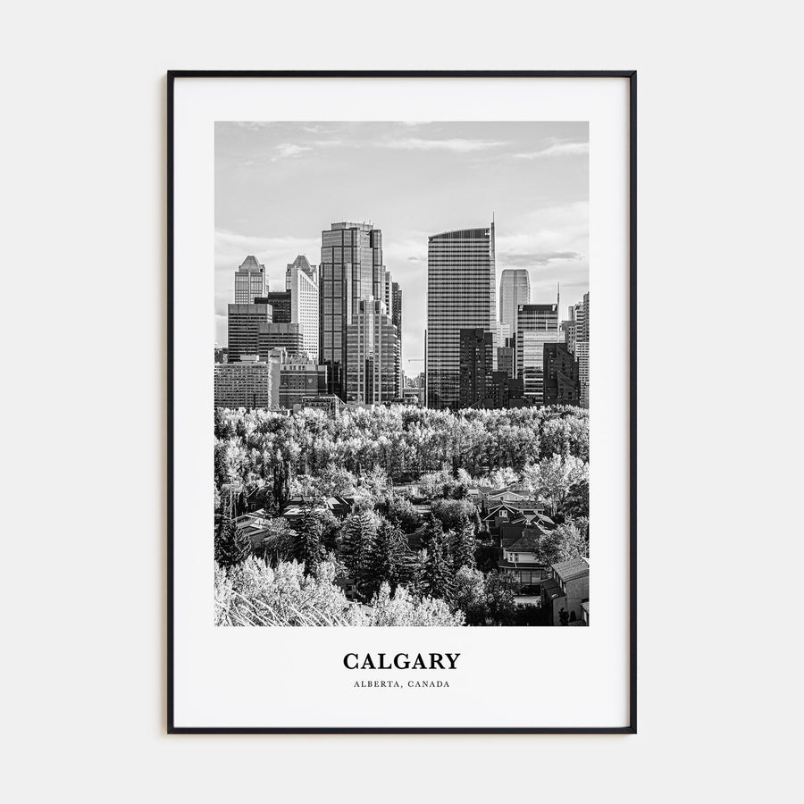 Calgary Portrait B&W No 4 Poster