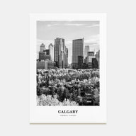 Calgary Portrait B&W No 4 Poster