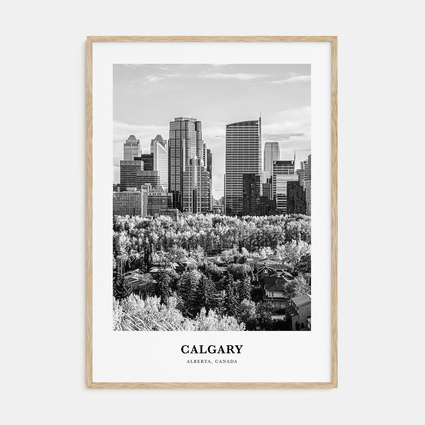 Calgary Portrait B&W No 4 Poster