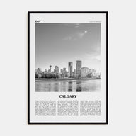 Calgary Travel B&W No 1 Poster