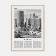 Calgary Travel B&W No 2 Poster