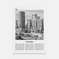 Calgary Travel B&W No 2 Poster