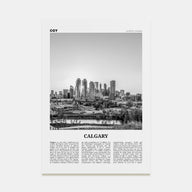 Calgary Travel B&W No 3 Poster