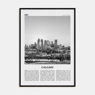 Calgary Travel B&W No 3 Poster