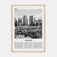 Calgary Travel B&W No 4 Poster