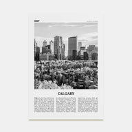Calgary Travel B&W No 4 Poster