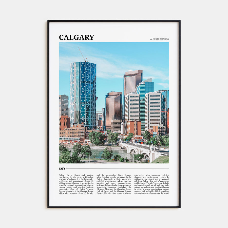 Calgary Travel Color Poster