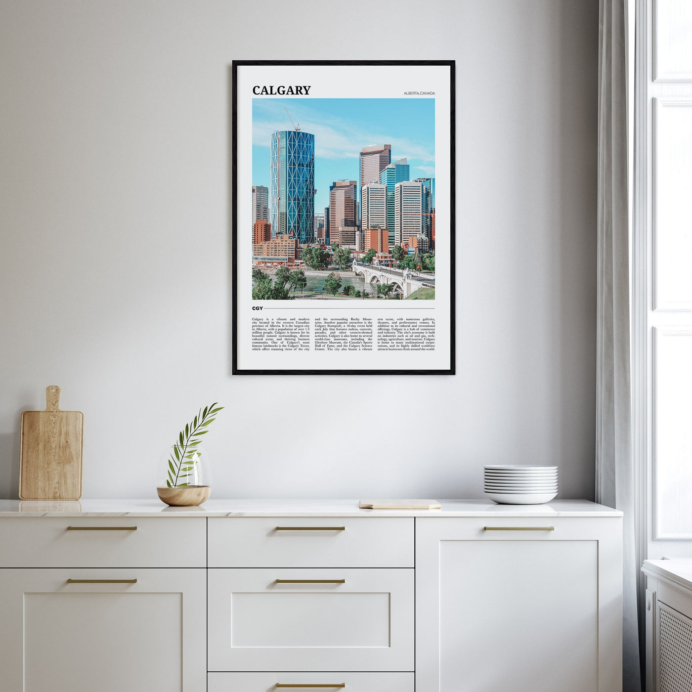 Calgary Travel Color Poster