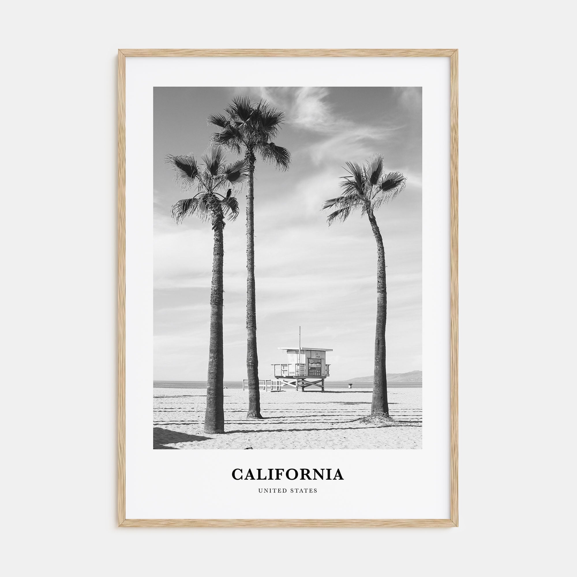 California Portrait B&W No 2 Poster