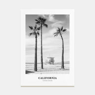 California Portrait B&W No 2 Poster