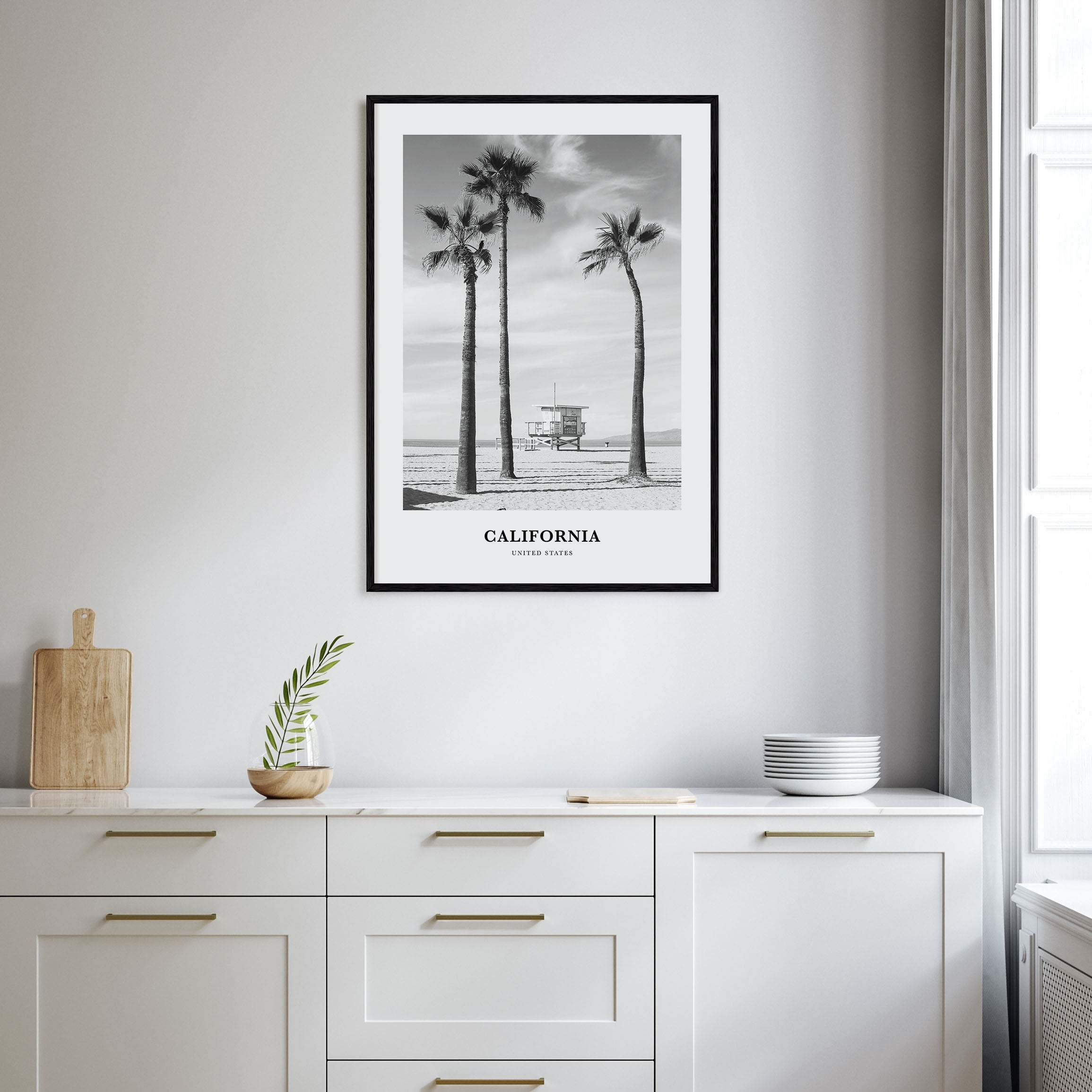 California Portrait B&W No 2 Poster